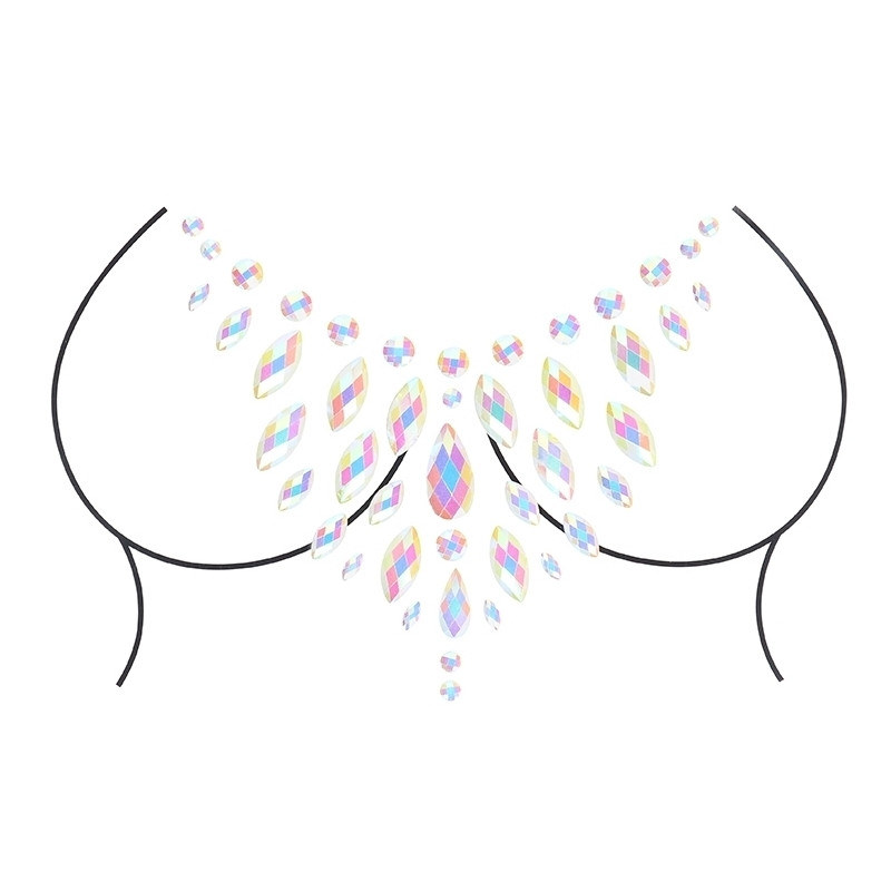 Ouch! Glow Stickers Strass Décolleté Phosphorescents Glow Chest